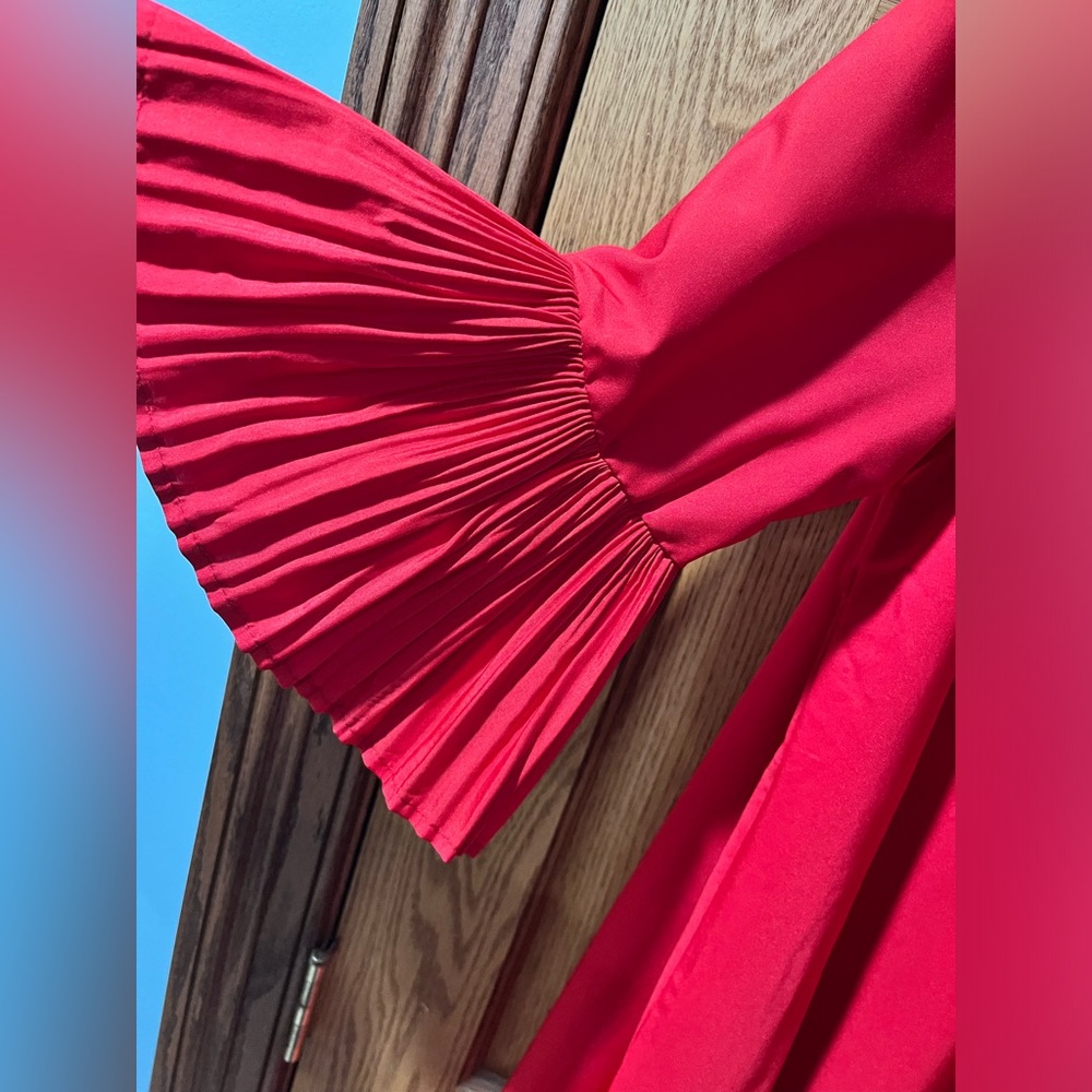 Red Ruffle high low - Picture 2 of 4